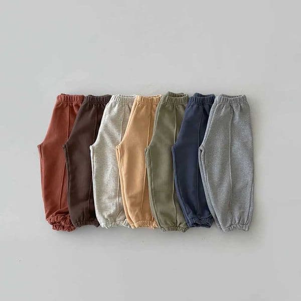 Korea Baby Boy Sweatpants Children Autumn Long Pants Kids Boys Sport Solid Color Trousers Infant Panties Toddler Spring BottomsT260320