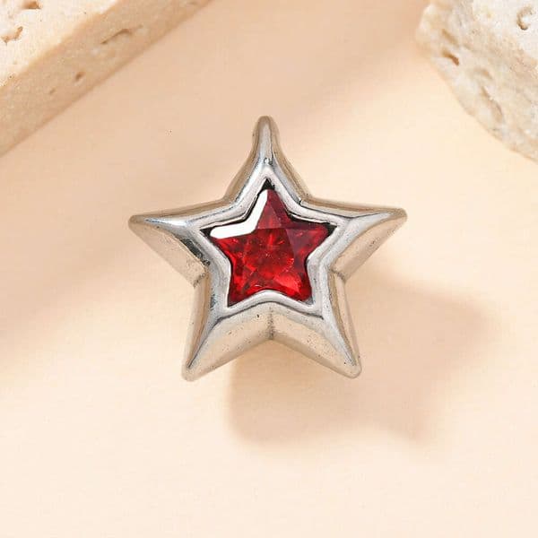 Single Jewelry Popular Style Cast Geometric Star Moissanite Necklace Pendant DIY Accessories 925 Sterling Silver 18K Gold Jewelry Manufacturer