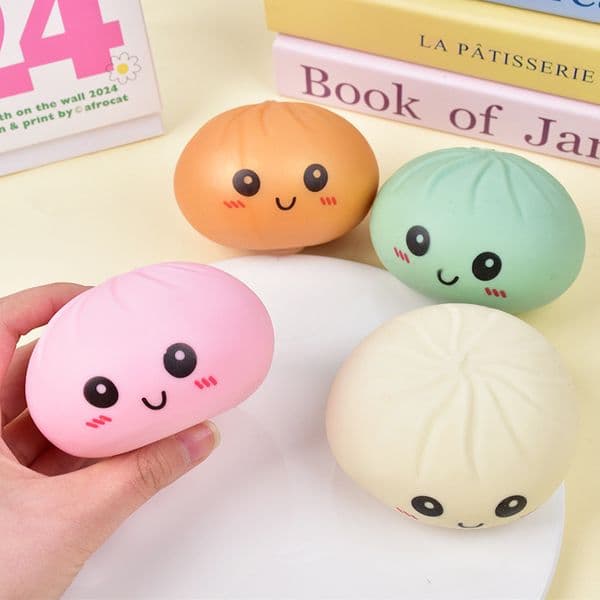 Squishy with steamer Box reducing rebound toy Stress Relief Sensory Ball Decompression Toy For Adults