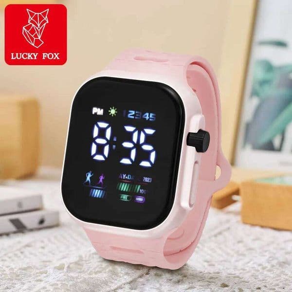 Children's LED display leisure outdoor sports square electronic watch as a gift for children