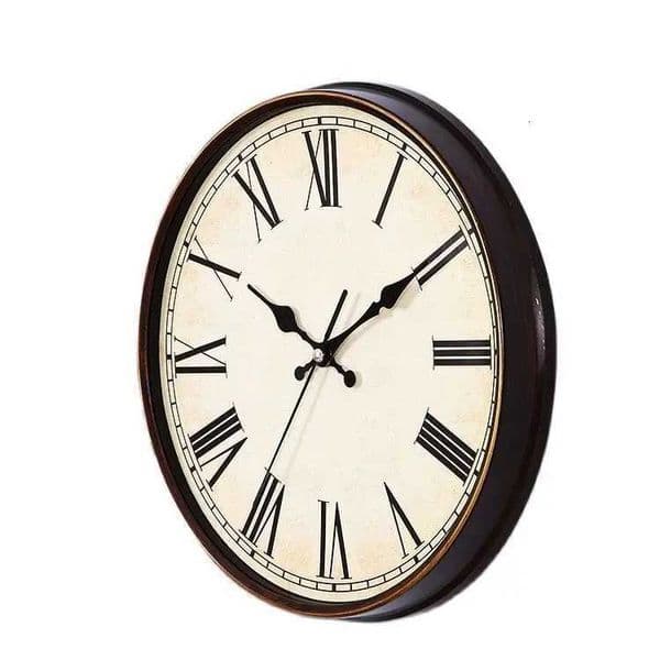 European Retro Wall Clock Silent Shabby Chic Clocks Mechanism Wall Watches Home Decor Clocks Living Room Bedroom Saat Gift IdeaT260321