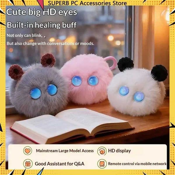 AI Interactive Pet Companion Toy APP Controlled ChatGPT Companion with Voice Chat Cuddly Educational Smart Toy Emotional Support T260321