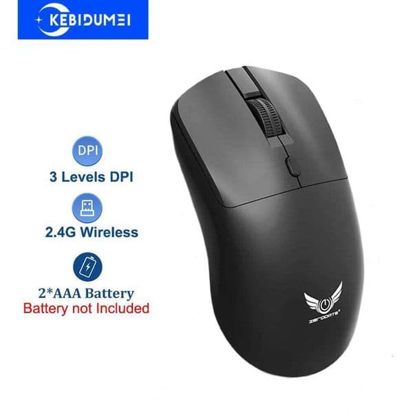 KEBIDUMEI 2.4G Wireless 4 Buttons Gaming 3 Levels DPI Optical Ergonomic Mouse Mice for Computer Laptop Macbook 26L0323