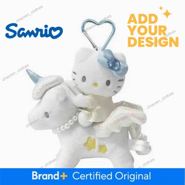 Little Chiffon Winter Long Leg Kitty 15CM Clip Pendant Keychain Plush Doll Toy