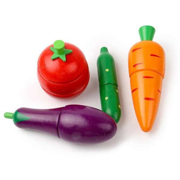 Fruit Vegetable Set Simulation Kitchen Pretend Toy Wooden Classic Game Montessori Educational Toy for Children Kids Gift Cutting S2512305O14