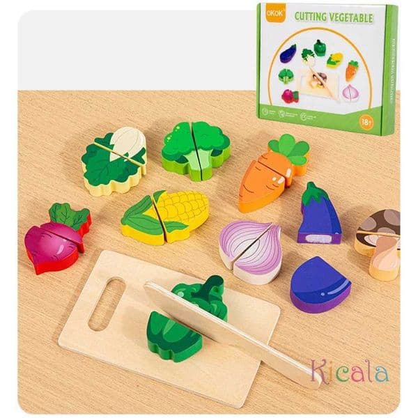 Simulation Kitchen Pretend Toy Wooden Classic Game Kitchen Accessories Montessori Educational Toy For Kid Play Kitchen set S251230