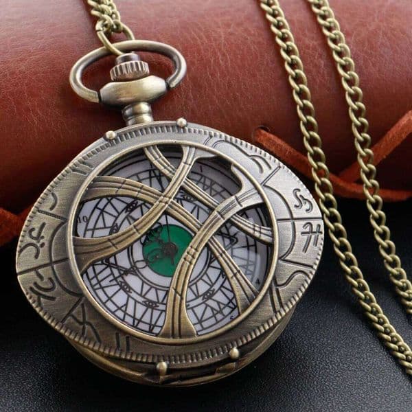 Complex Geometric Case Quartz Pocket Watch Steampunk Men Women Necklace Pendant Clock Exquisite Gifts