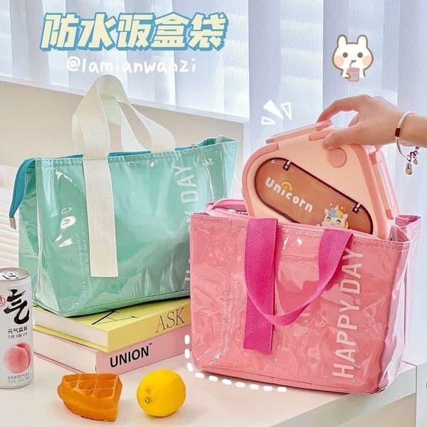Insulated Lunch Bag hickened Aluminum Foil Camping Picnic Ice Pack Children School Bento Food Storage Tote 260324