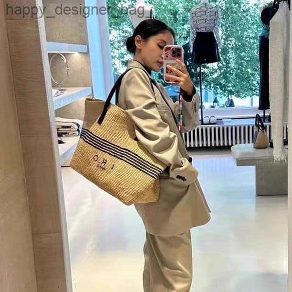 2025 Spring Summer Woven Large Capacity Tote Bag Vegetable Basket New Single Shoulder Underarm Bag Handbag T260324