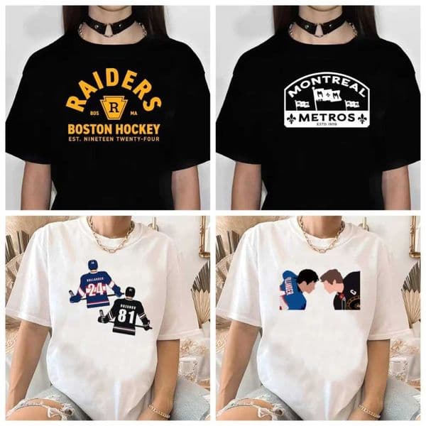 Connor Storrie Ilya Rozanov Vintage 90s Graphic Cotton Printed Men Women T Shirts Hirt Heated Rivalry TV Series Hockey Tops Tees J260323