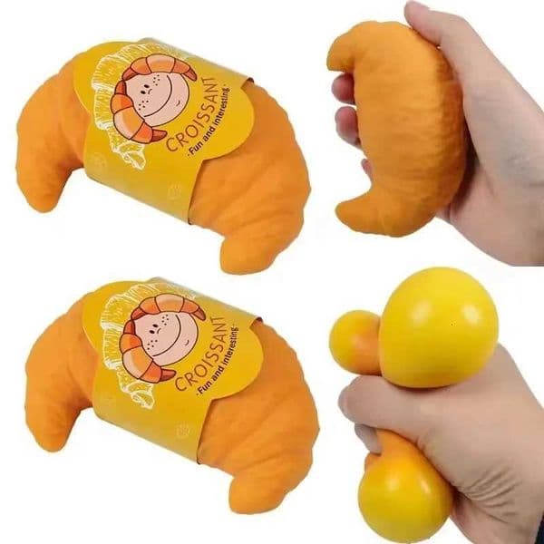 2026 New NEW Taba Squishy Imitation Pineapple Bun Toast Croissant Dessert Cake Fidget Childrens Toys Slow Rebound Squeeze Gift Toys