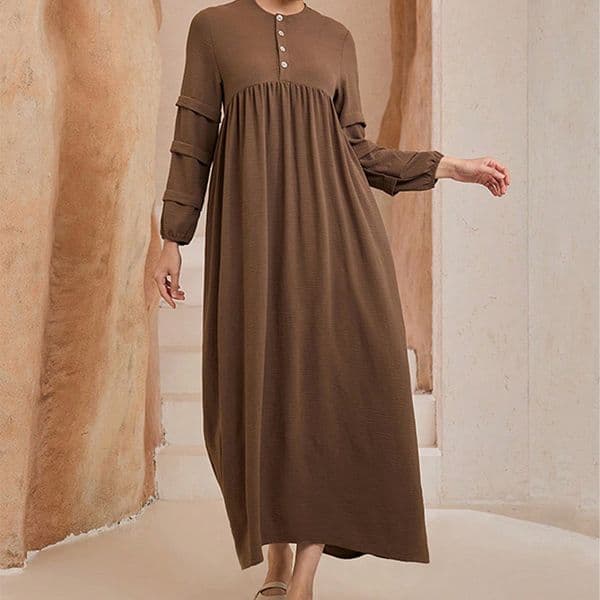 Long-sleeved dress, long-style Middle Eastern style dress