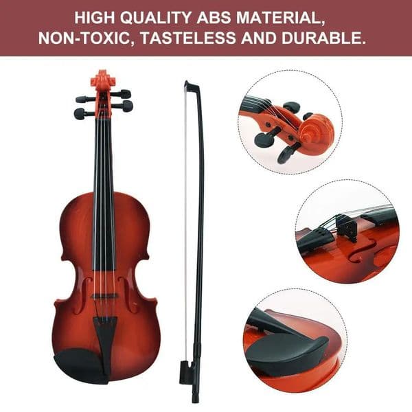 Acoustic Violin Toy Adjustable String Simulation Musical Instrument Kid Gifts 260323BJ