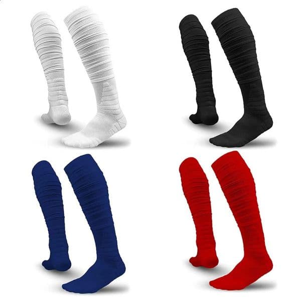 Socks Extra Long Padded Scrunch Athletic Socks Extra Long Stockings Outdoor Sports Accessories for Men Women 260321