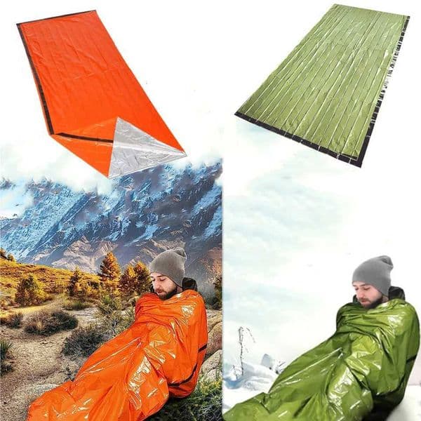 Emergency Sleeping Bag Survival Bag Survival Emergency Bivy Sack Portable Blanket Thermal Outdoor Camping Ultralight Gear Ifak H260323
