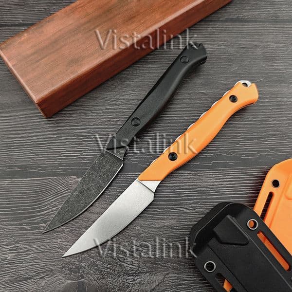 BM 15700 Fixed Blade Knife CPM-154 Blade Santoprene Handle Durable Outdoor Camping EDC Hiking Portable Multitool Straight Knives