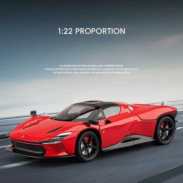 122 Daytona SP3 Supercar Alloy Model Car Toy Diecasts Casting Sound and Light Car Toys For Children Vehicle S251211