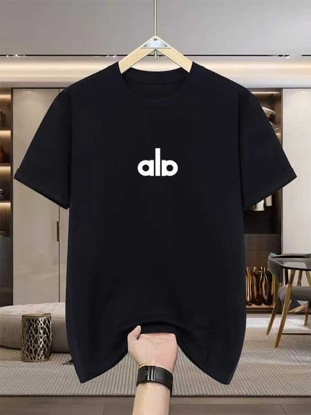 2025-26 Summer New American Heavy Double Yarn Combed Cotton Mens Short Sve Loose Couple Half Sve Womens T-Shirt J260323