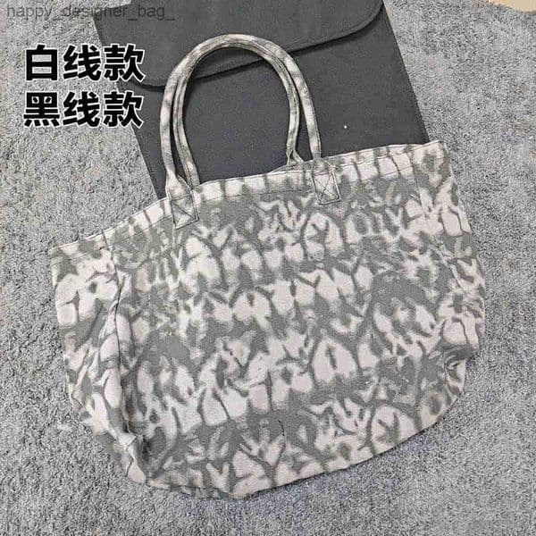 New yoga bag shoulder bag canvas bag unisex large-capacity shopping bag sports and fitness bag T260324