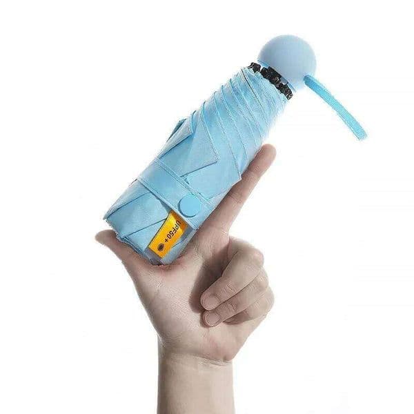 1Pc Mini Small Rain Umbrella Vinyl Folding UV Ultraviolet Protection Sun Shade Pocket Parasol Capsule 26Y0324