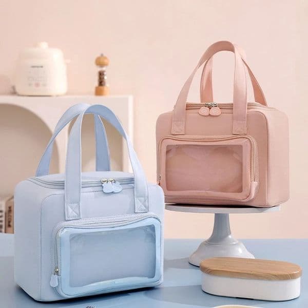 8L Cartoon Large Capacity Tote Lunch Bag Picnic Insulated Box Student Portable Vacation Beach 260324