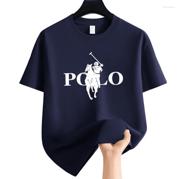 Men's T Shirts Summer Fashion Brand Clothing Casual Business Shorts Loose Sleeve Versatile Round Neck T-Shirt Breathable