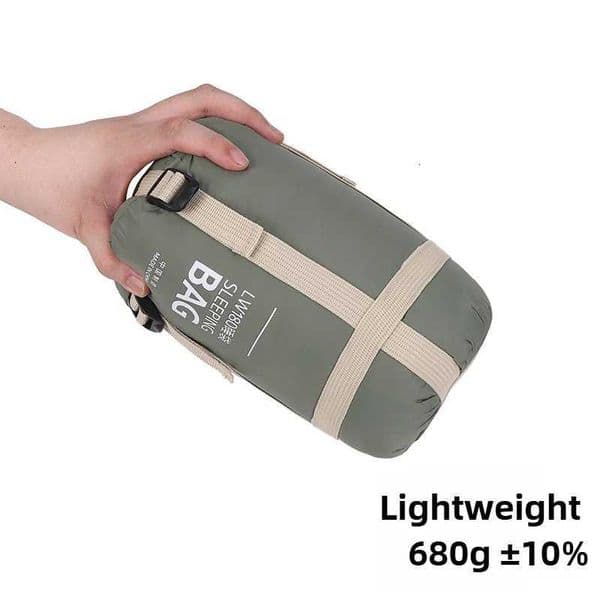 Mini Adult Sleeping Bag Travel Mountaineering Outdoor Camping Down Cotton Dirty Sleeping Bag Machine Washable Splicing H260323