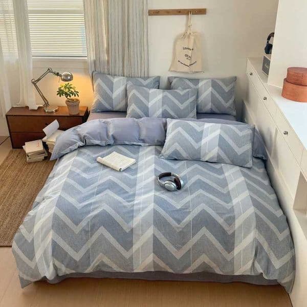 Bedding Set 100 Cotton Including 1 Duvet Cover and 2 cases It Features A Nordic Style and Is Soft Comfortable Breathable C260324