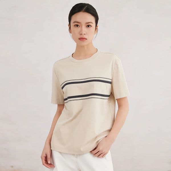 K3060X High quality y womens clothing 100 cotton short sleeved round neck Tshirt 260324BJ