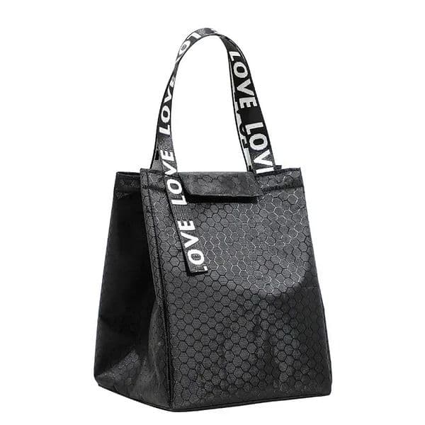 Portable Lunch Box Thermal Bag Large Capacity Picnic Work Food Insulated Cooler Tote Bento Storage for Women Square Handbags 260324BJ