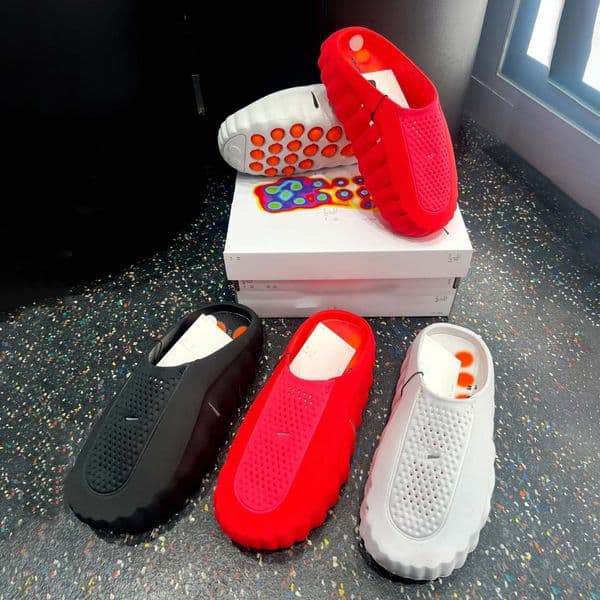 Desginer Mind 001 Slide Mind001 Slippers Soft Rubber Technology Comfortable Sandals Mule Clog Black Red Bone Light Smoke Grey Men's and Women's Slippers Sandals AAA+
