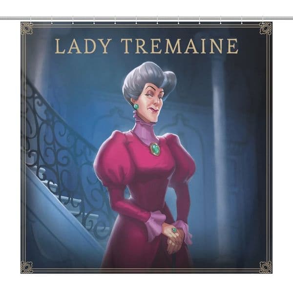Lady Tremaine Cinderella Shower Curtain Disney Cartoon Movie Bath Curtains Cute Animal Bathroom Home Decoration Accessories Waterproof Partition Curtains