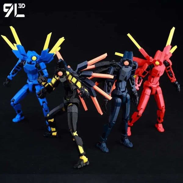 Lucky13 Dummy13 Ultrakill V1 Series Anime Characters3D Printed MultiJointed Deformable Body Posing Model Multicolor Toys Gift W260324