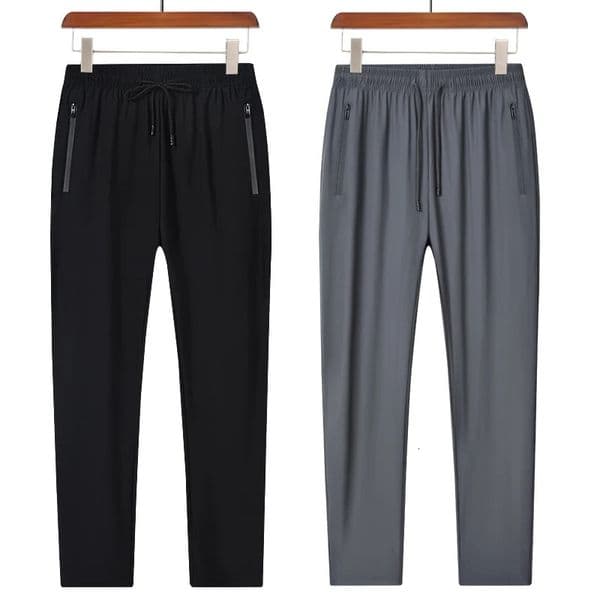 Ice Silk Breathable Mens Sports Pants Quick Drying Sweat-absorbing Comfortable Cool High Quality Outdoor Pants for Men 260323