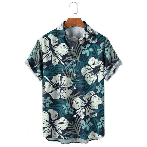 Men's Shirt Tropical plants pattern 3D Print Tops Summer Casual Holiday shirt New Button Lapel Short Sleeves Unisex Clothing 26W0324