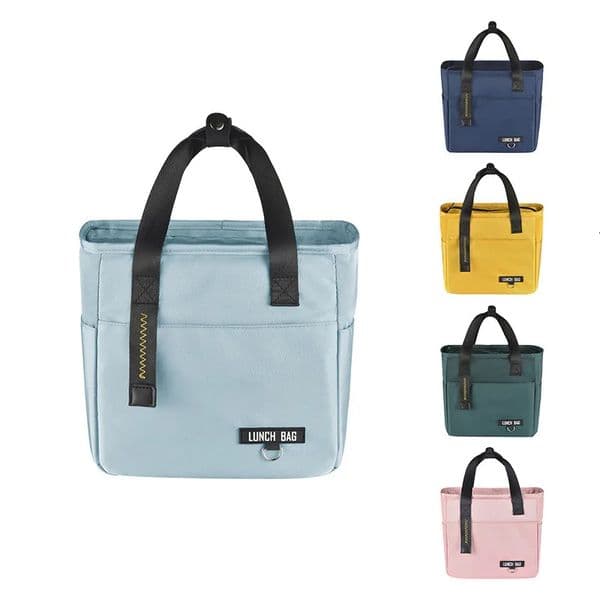 Insulated Bento Lunch Box Thermal Bag Large Capacity Food Zipper Storage Bags Container for Women Cooler Travel Picnic Handbags w260324BJ