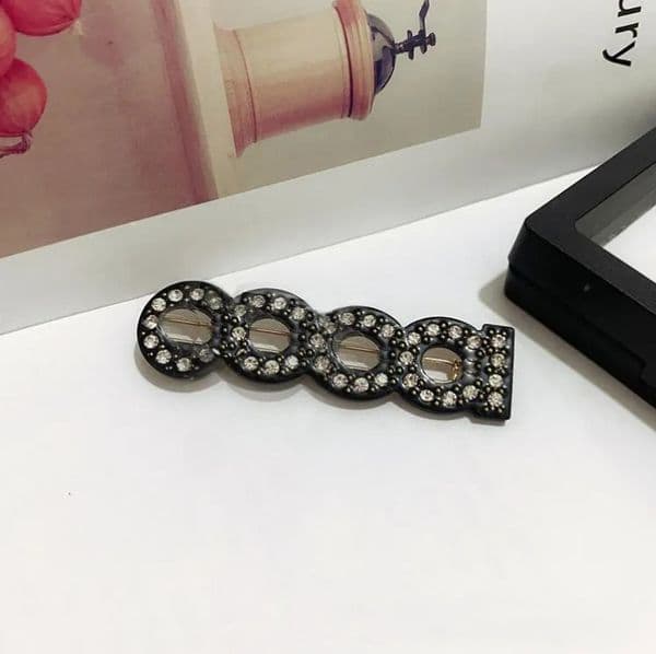 fahsion chain alloy hairclip designer hair clips barrettes classic metal letter hair clips party gift hairpin