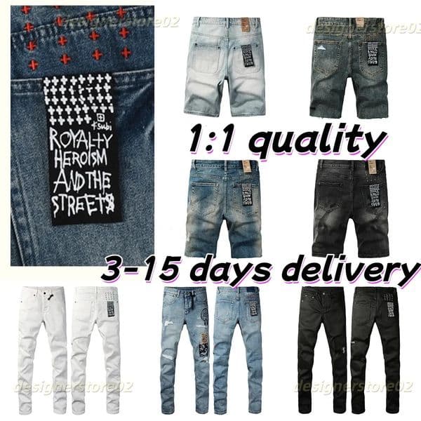 purple black skubi jeans for Mens Trousers Pants High-End Quality Straight Retro Ripped Biker Jean Slim Fit Y2K Street Hip Hop Rock amirijeanss jeans Size 28-40