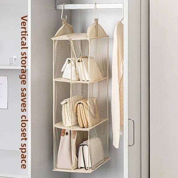 Hanging Type Tote Bag Bags Eco-Friendly Dust-proof Three-dimensional Transparent Storage Organizer for Closet 26Y0324