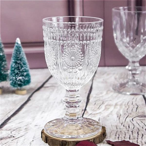 2pcs Sets Red Wine Glass 260ml300ml Vintage Champagne Party Creative Cocktail Cup Classic Foreign Bar Glassware 260324BJ