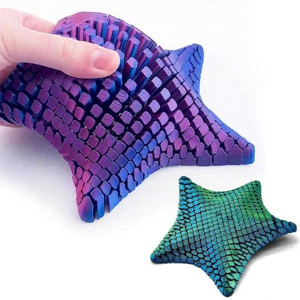 2026 New 3D Printed Articulated Starfish Stress Relief Flexible Fidget Movable Joints Decompression Toy Marine Animal Desk Decor Toys