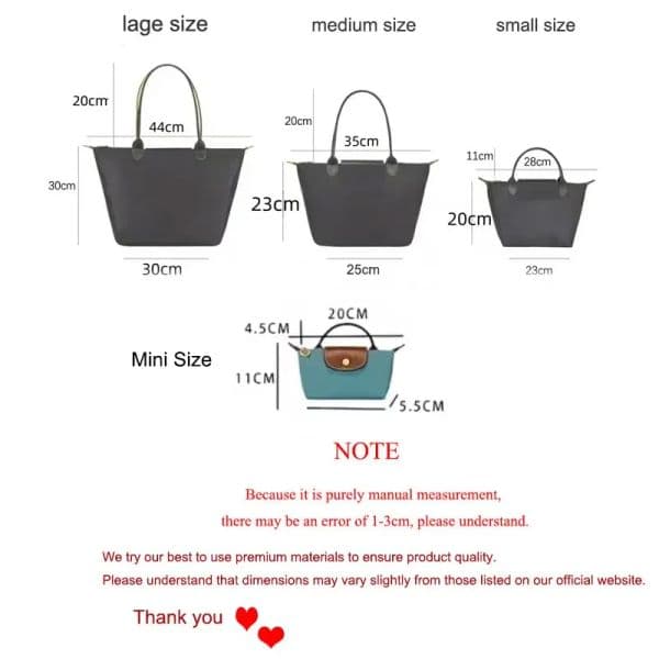 Casual Tote Bag Designer Nylon Shoulder Bag Fashion Unisex Laptop Backpacks Multi-Purpose Zipped Compartmentalized Organizer Pouches
