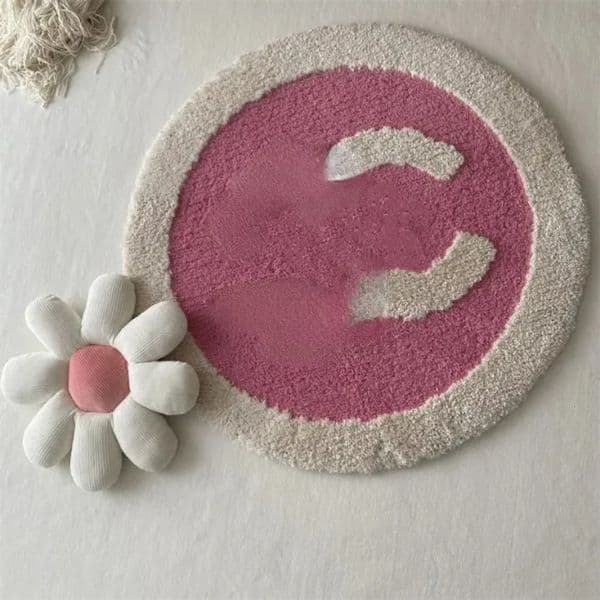 cool carpet Designer Floor Mat New Designer Simple Solid Round Carpet Bedroom Computer Chair Thickened Living Rug Coffee Table Floor Mat Room Decor Free Shippin