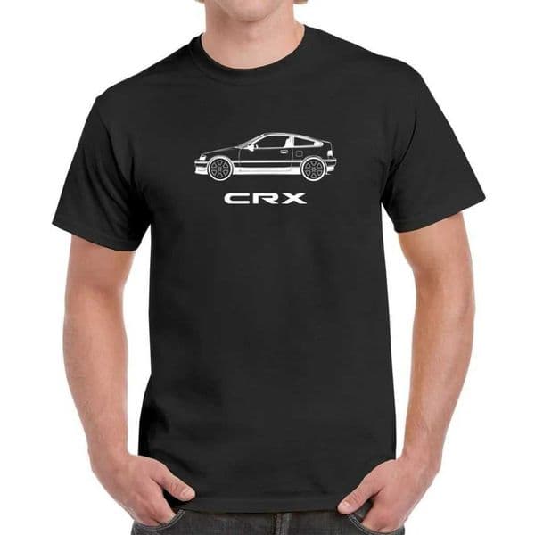Honda Mens and Womens T-shirt Summer Tee Honda CRX Inspired Minimalist Short-sved Spring and Autumn Motorcycle Cycling Top J260323