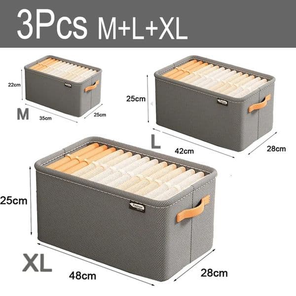 Thickened fabric storage box for clothes and pants multipurpose basket dormitories households 260324BJ