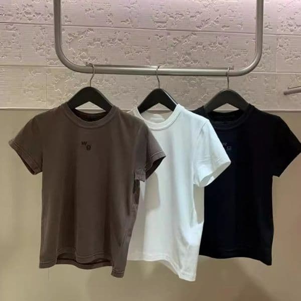 Designer Womens T-shirt Letter Print Short Sleeved Cotton T Shirts Solid Color Tee Tops