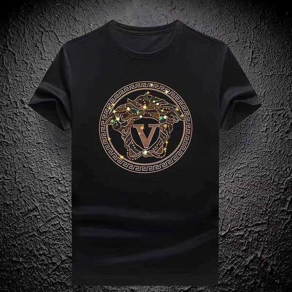 Luxurious Design Fashion Trend Men Cotton T-shirt Casual Breathable Comfortable Summer High-quality Short Sved Mens T-shirt J260323