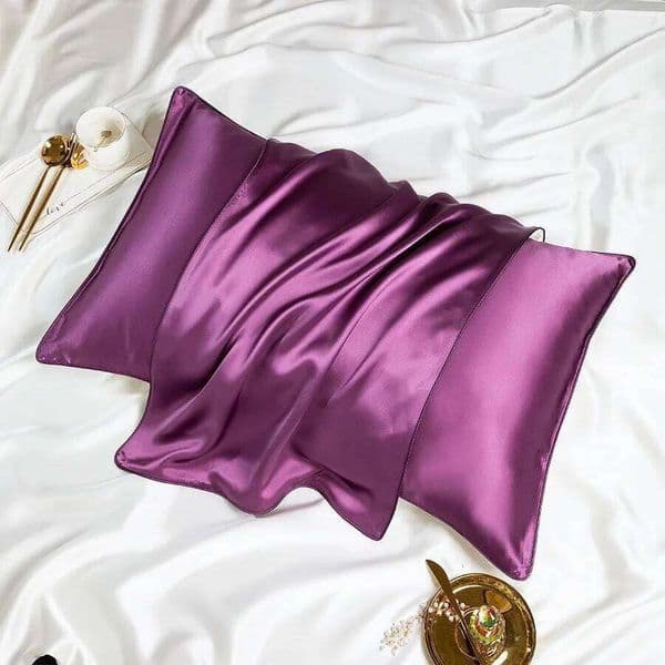 100% Mulberry Silk Pillowcase 19 Momme Grade-A OEKO-TEX Certification Sleep Comfortably Hair & Skin Care Queen Size 26H0324