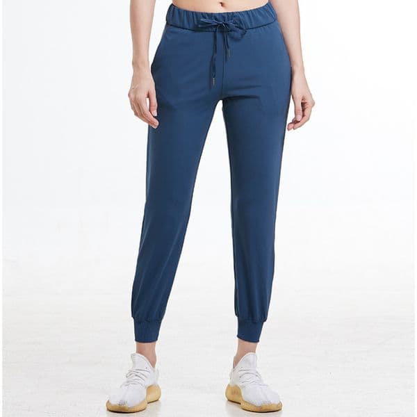 Women High Waist Yoga Pants Drawstring Quick Dry Loose Fit Trousers Gym Fitness Running Casual Sport Leggings