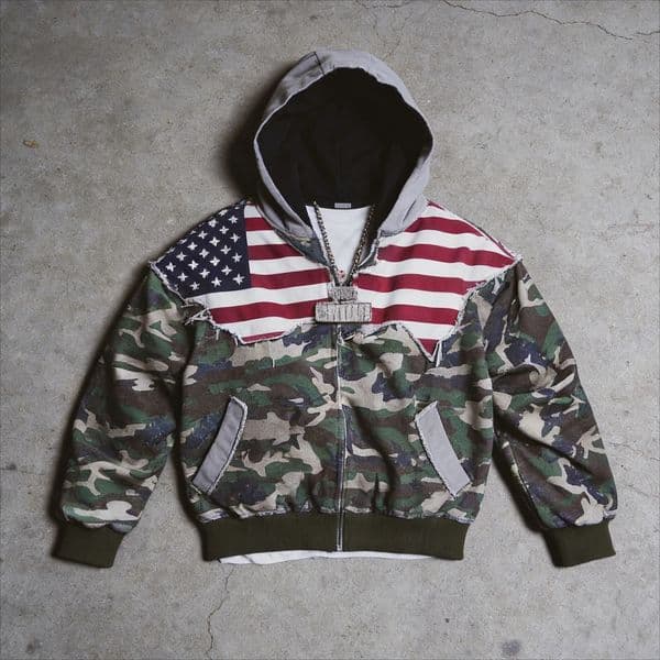 Y2K Fashion Mens Hoodies Vintage Camouflage Splicing American Flag Casual Hoodie Hip Hop Unisex Sweatshirt Oversized Streetwear 260324